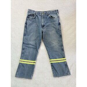 Bulwark FR Fire Resistant Denim Jeans W/ Reflective Stripes 34x30 Workwear